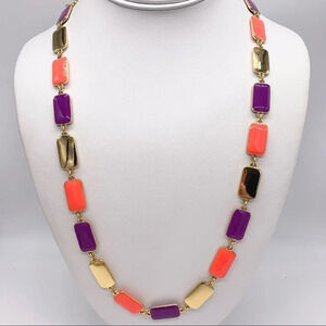 Kate Spade Park Guell Enamel Links Necklace